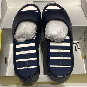 Women's Lemon Jelly, Solis Sandal SOLIS-01 Navy Synthetic size 10